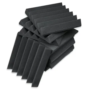 12x12x 2" Acoustic Wedge Panel Charcoal (12 Pack)