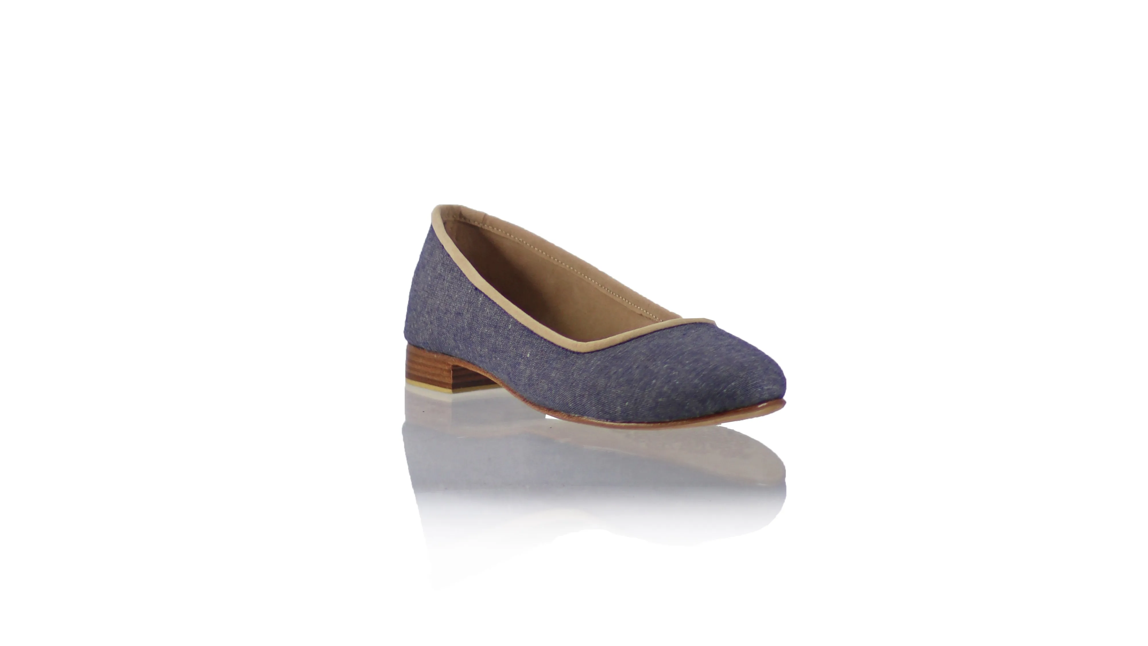 Kate 20mm Ballet - Black Sandstone Linen