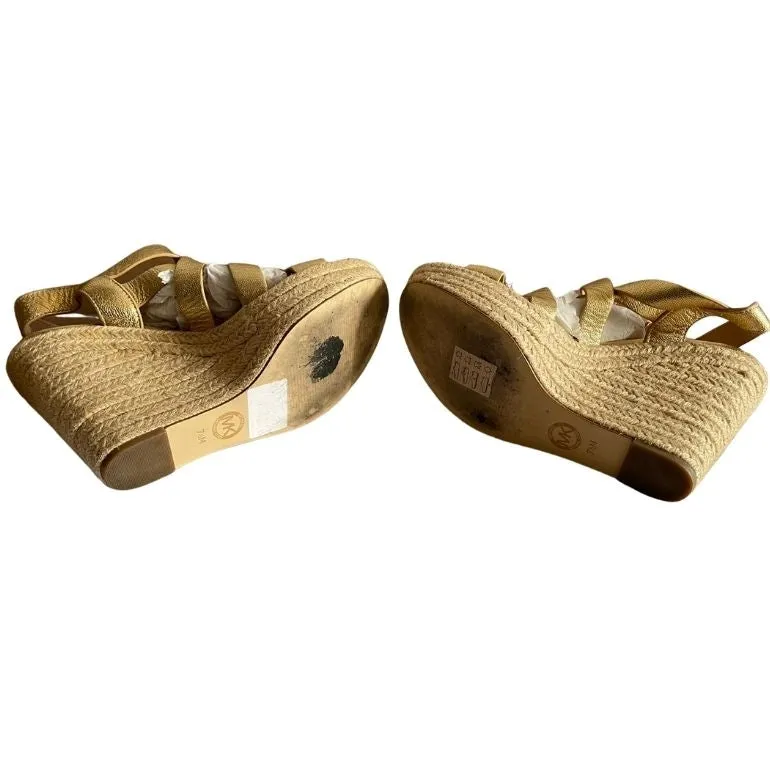Michael Kors Golden Wedges