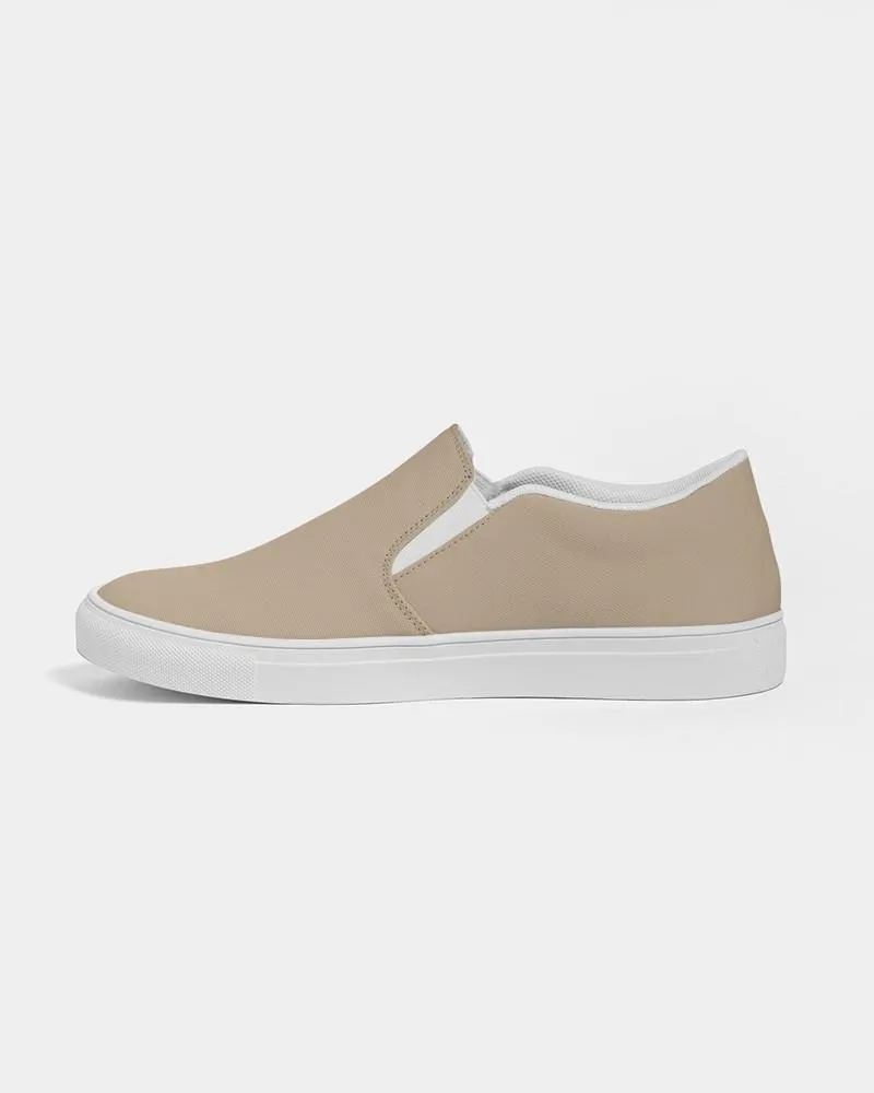 Shaded Pale Pastel Orange Brown Slip-On Canvas Sneakers | Men's | C0M15Y30K30