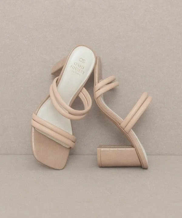 Womens Shoes Style No. Angela - Strappy Alligator Heel