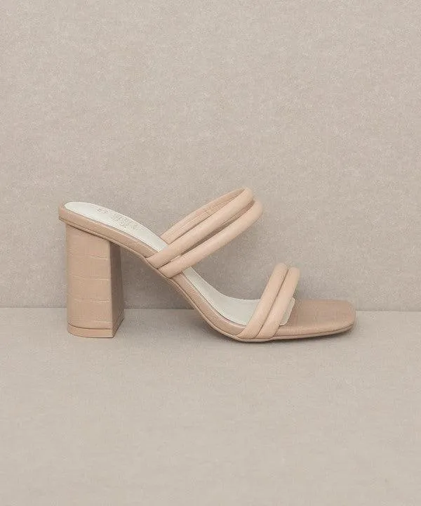Womens Shoes Style No. Angela - Strappy Alligator Heel