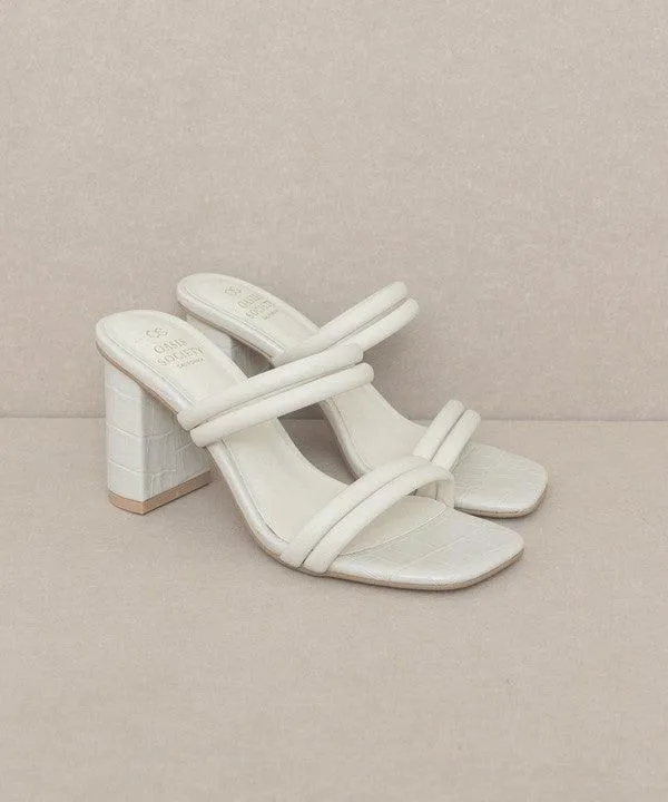 Womens Shoes Style No. Angela - Strappy Alligator Heel