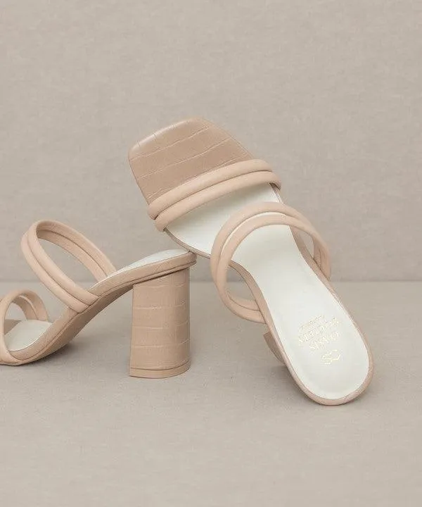 Womens Shoes Style No. Angela - Strappy Alligator Heel