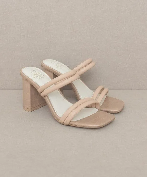 Womens Shoes Style No. Angela - Strappy Alligator Heel