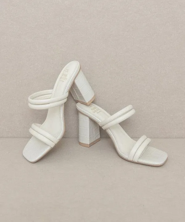Womens Shoes Style No. Angela - Strappy Alligator Heel